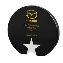 AC111 Engraved Optical Crystal Star Award